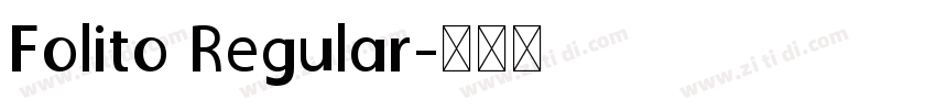 Folito Regular字体转换